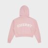 Cherry LA Women'S Cropped Zip-Up Hoodie (Pink) Best