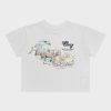 Cherry LA Wilderness Boxy Baby Tee (White) Wholesale