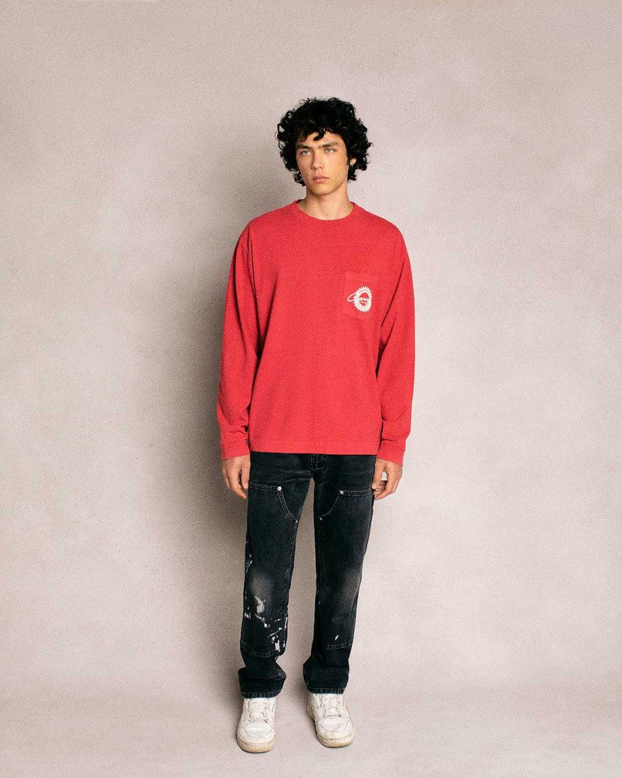 Cherry LA Cherry Cams Pocket L/S T-Shirt (Vintage Red) Hot