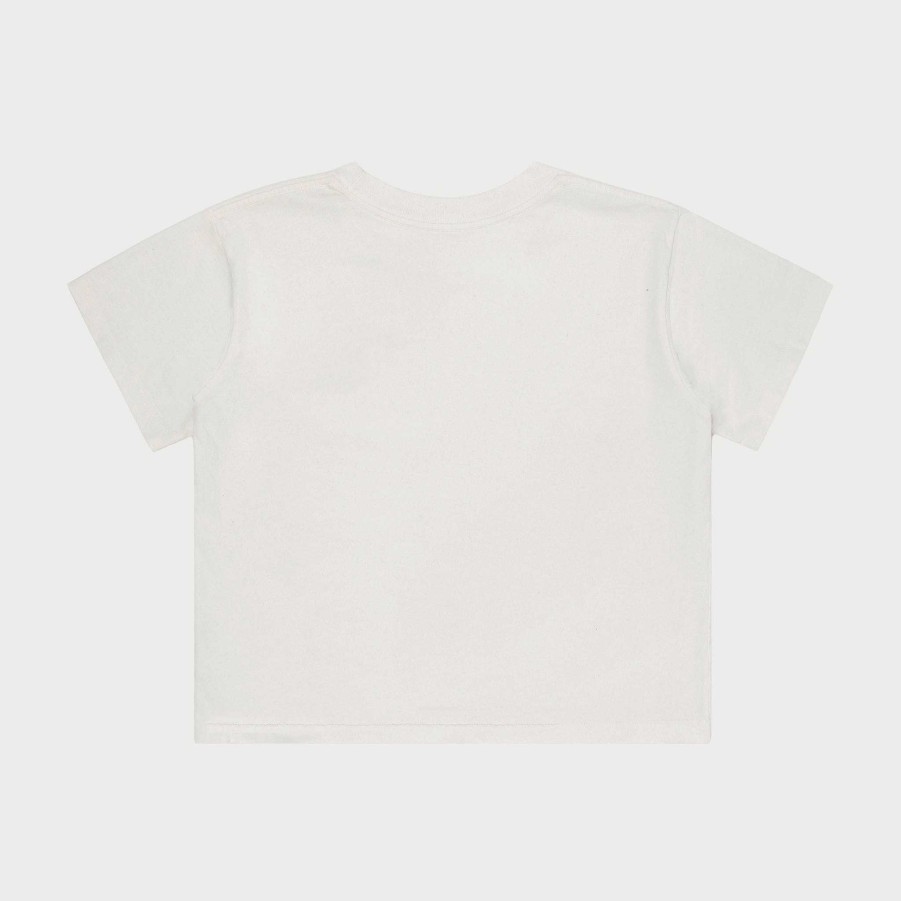 Cherry LA Tri State Boxy Baby Tee (Vintage White) New