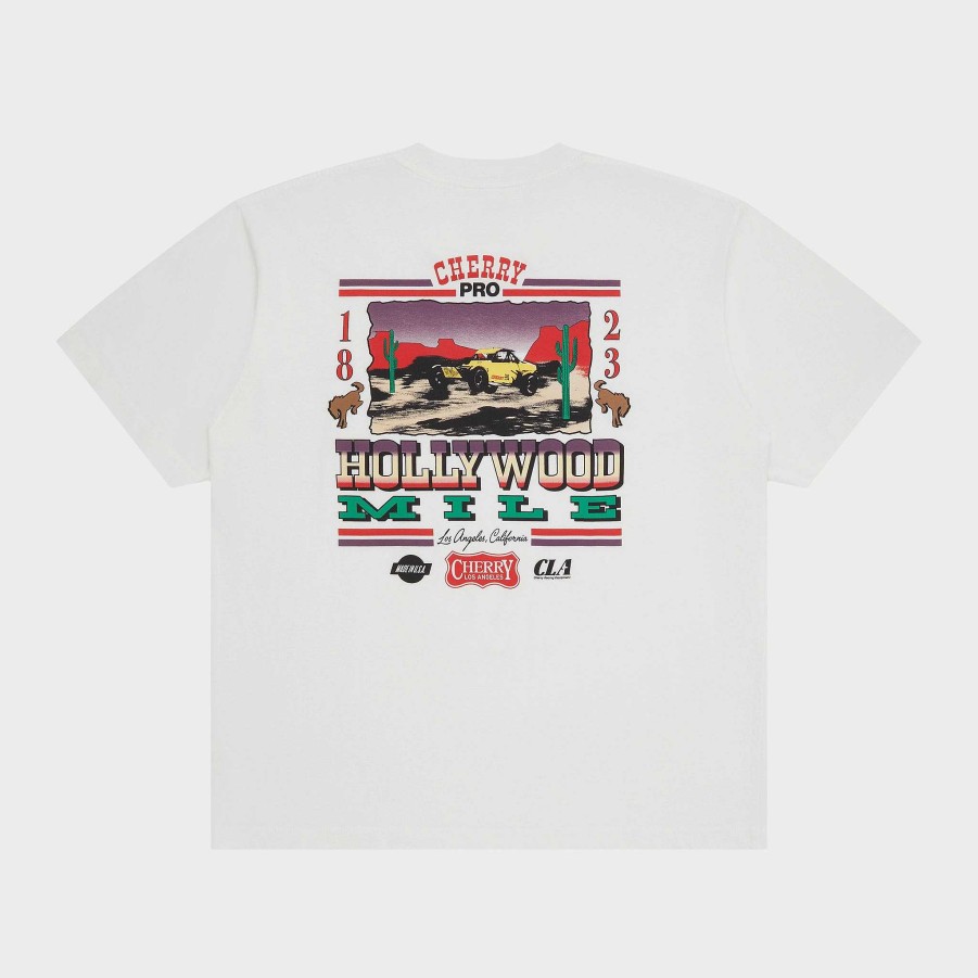 Cherry LA Hollywood Mile Pocket Tee (Vintage White) Best