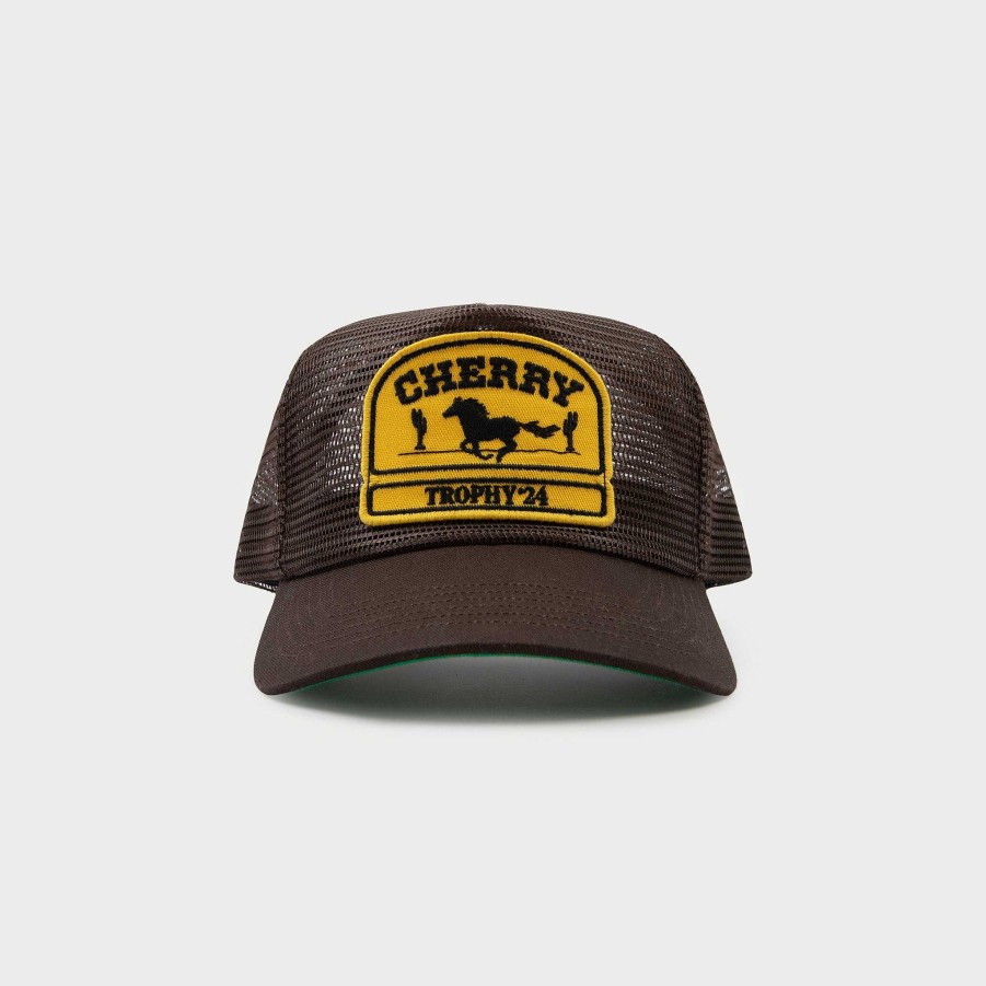 Cherry LA Desert Horse Full Mesh Trucker Hat (Brown) Clearance