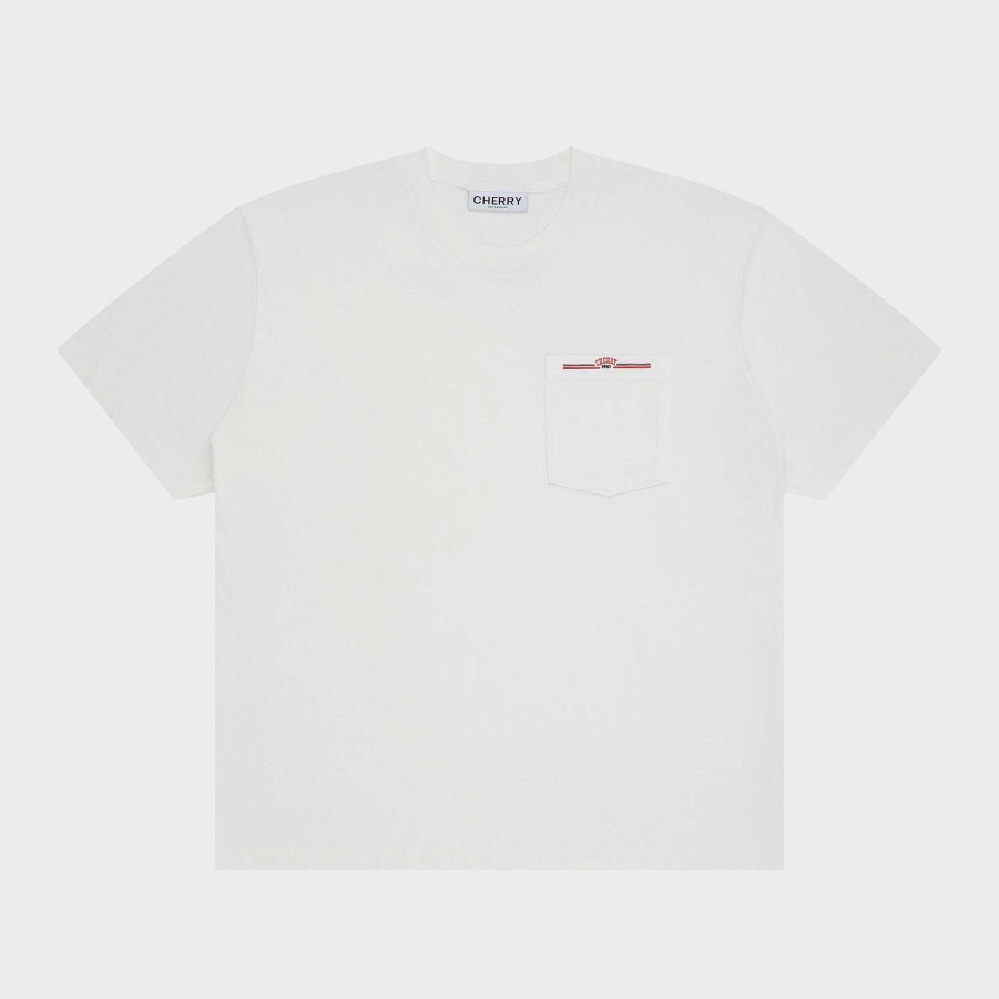 Cherry LA Hollywood Mile Pocket Tee (Vintage White) Best