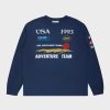 Cherry LA Adventure Team L/S T-Shirt (Navy) New