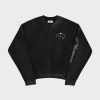 Cherry LA Stardust Henley Crewneck (Vintage Black) New