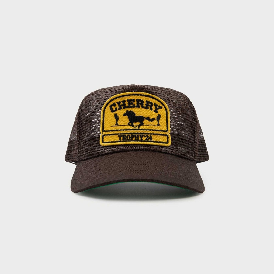 Cherry LA Desert Horse Full Mesh Trucker Hat (Brown) Clearance