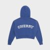 Cherry LA Women'S Cropped Zip-Up Hoodie (Navy) Clearance