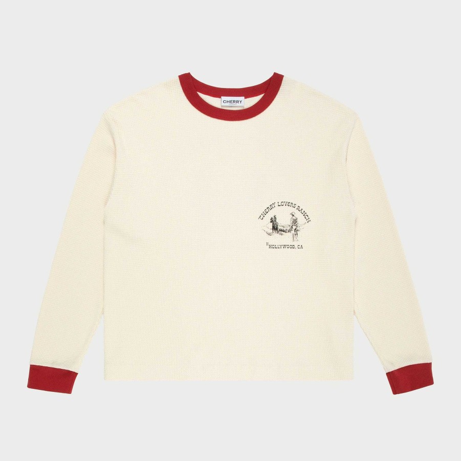 Cherry LA Ranch Thermal Shirt (Vintage White) Best