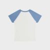 Cherry LA Raglan Baby Tee (Dusty Blue) Wholesale