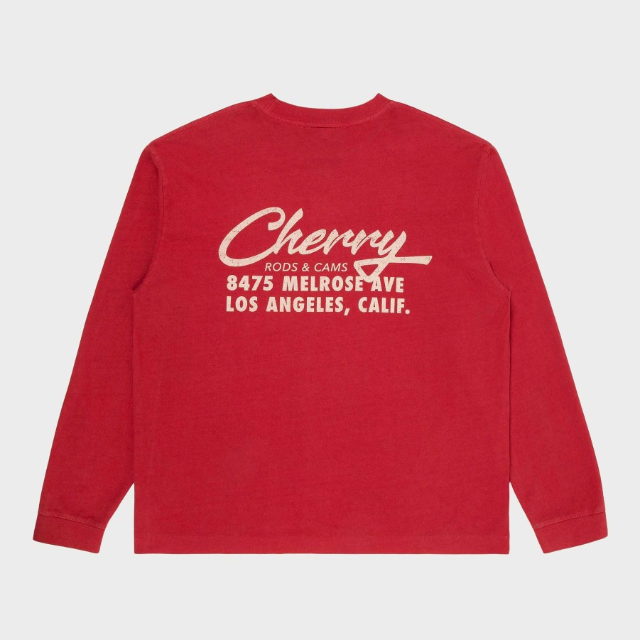 Cherry LA Cherry Cams Pocket L/S T-Shirt (Vintage Red) Hot