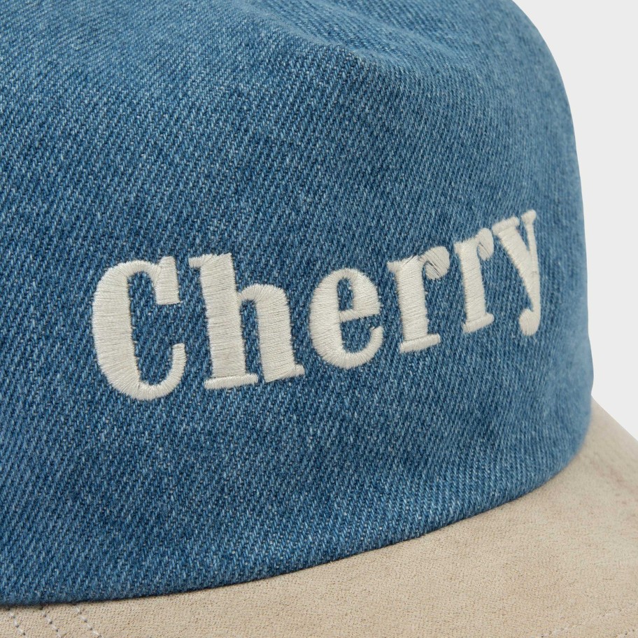 Cherry LA Two Tone Classic 5 Panel (Indigo/Beige) Online