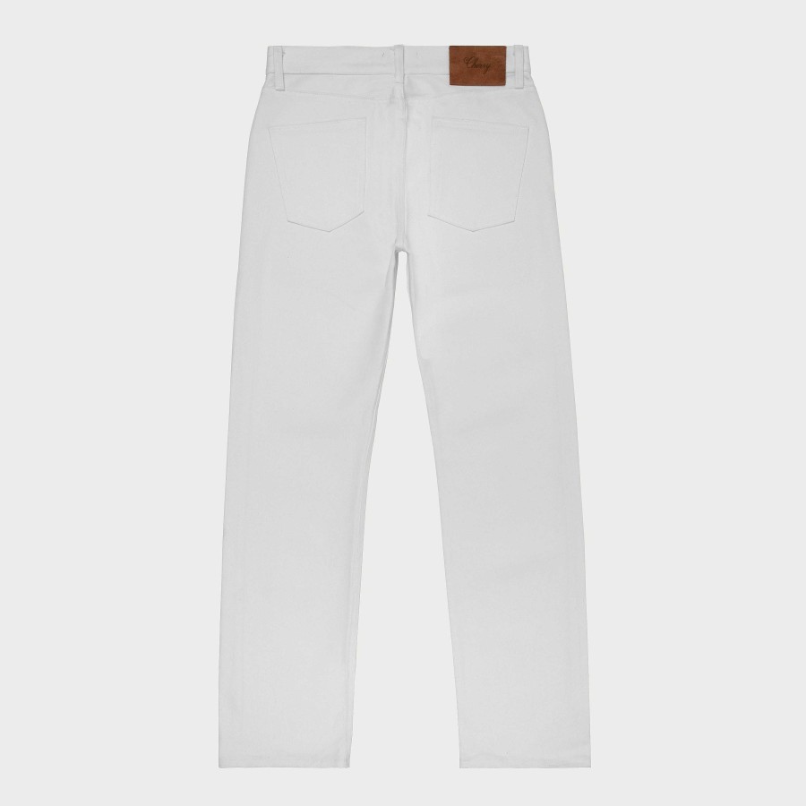 Cherry LA Straight Leg 5 Pocket Denim (White) Clearance