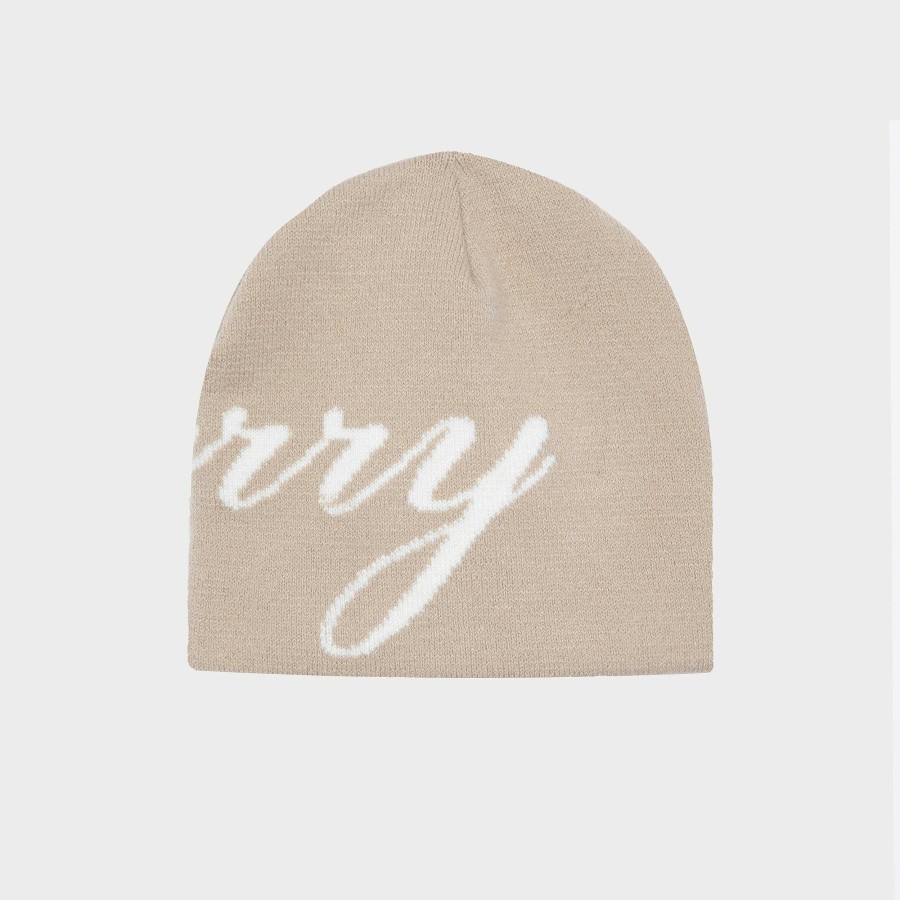 Cherry LA Skull Cap Beanie (Khaki) Wholesale