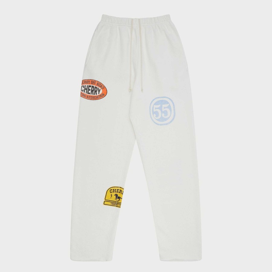 Cherry LA Off Road Raw Edge Sweatpants (Vintage White) Hot