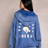 Cherry LA Ranch Wear Zip-Up Hoodie (Royal) Clearance