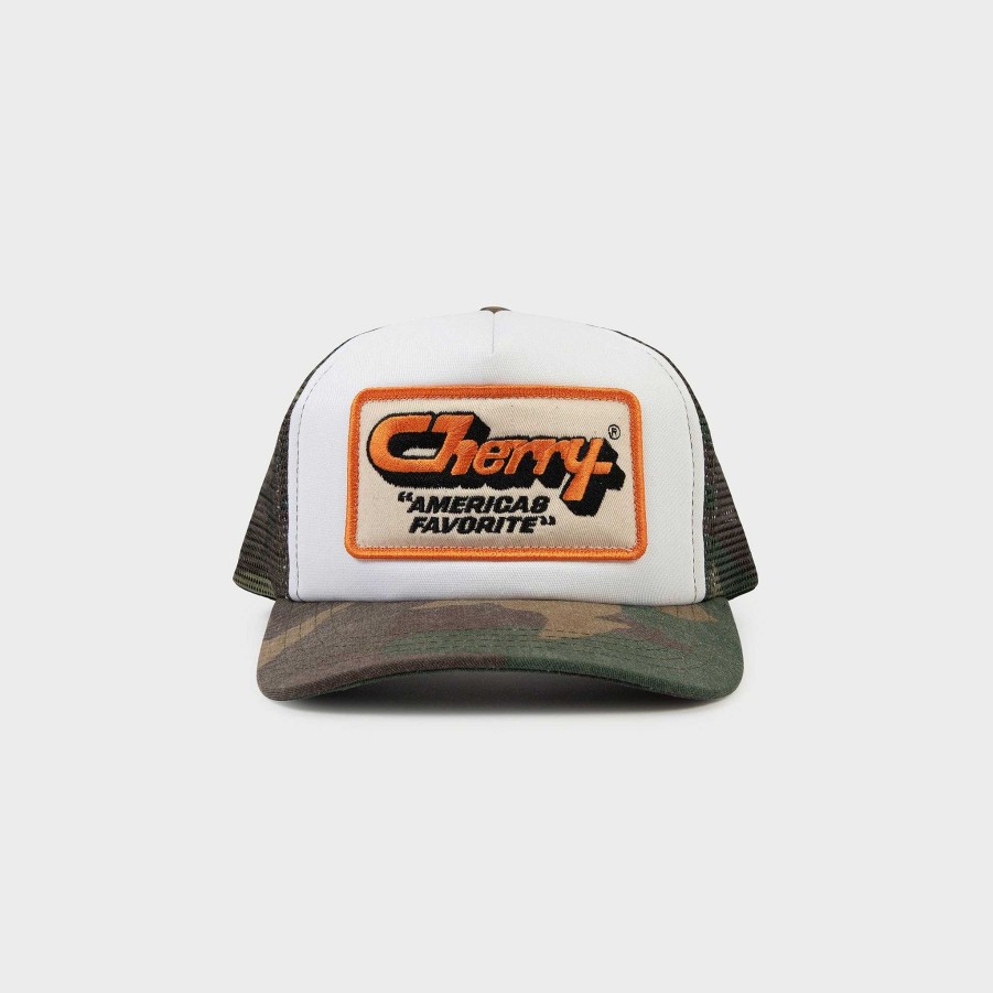 Cherry LA America'S Favorite Mesh Trucker (Camo) Wholesale