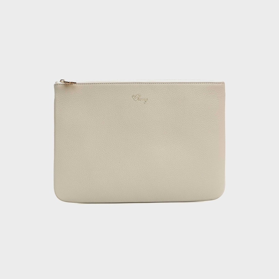 Cherry LA Leather Pouch (Cream) Best