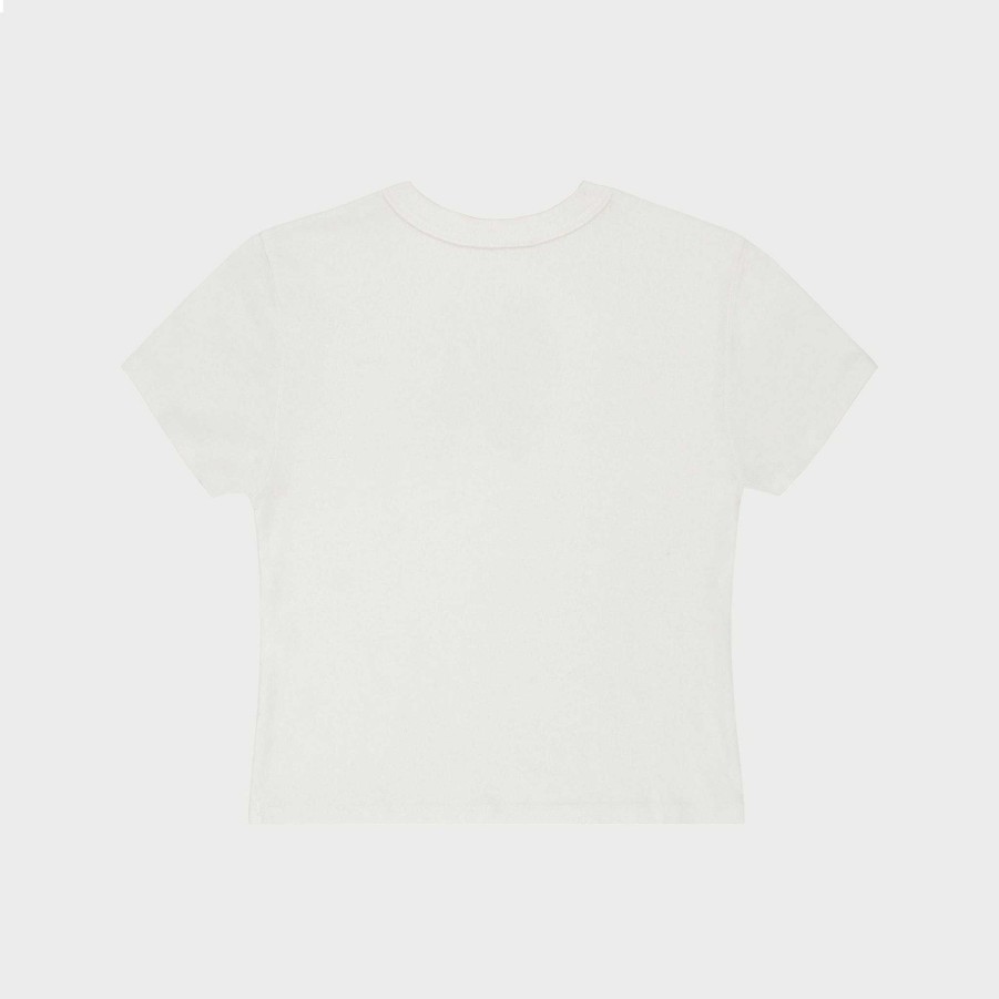 Cherry LA Flying Cherry Baby Tee (Vintage White) Hot