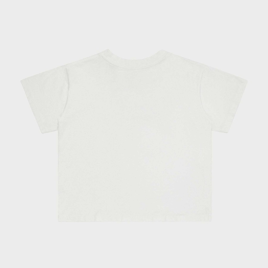 Cherry LA Lovers Boxy Baby Tee (White) Hot