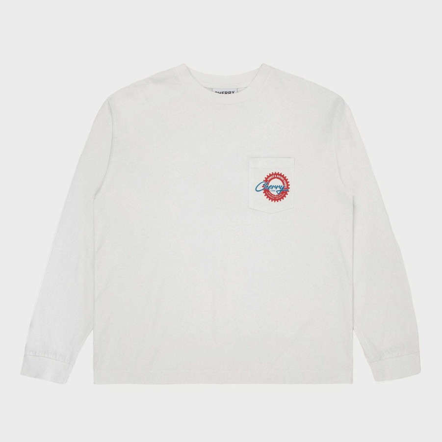 Cherry LA Cherry Cams Pocket L/S T-Shirt (Vintage White) Best