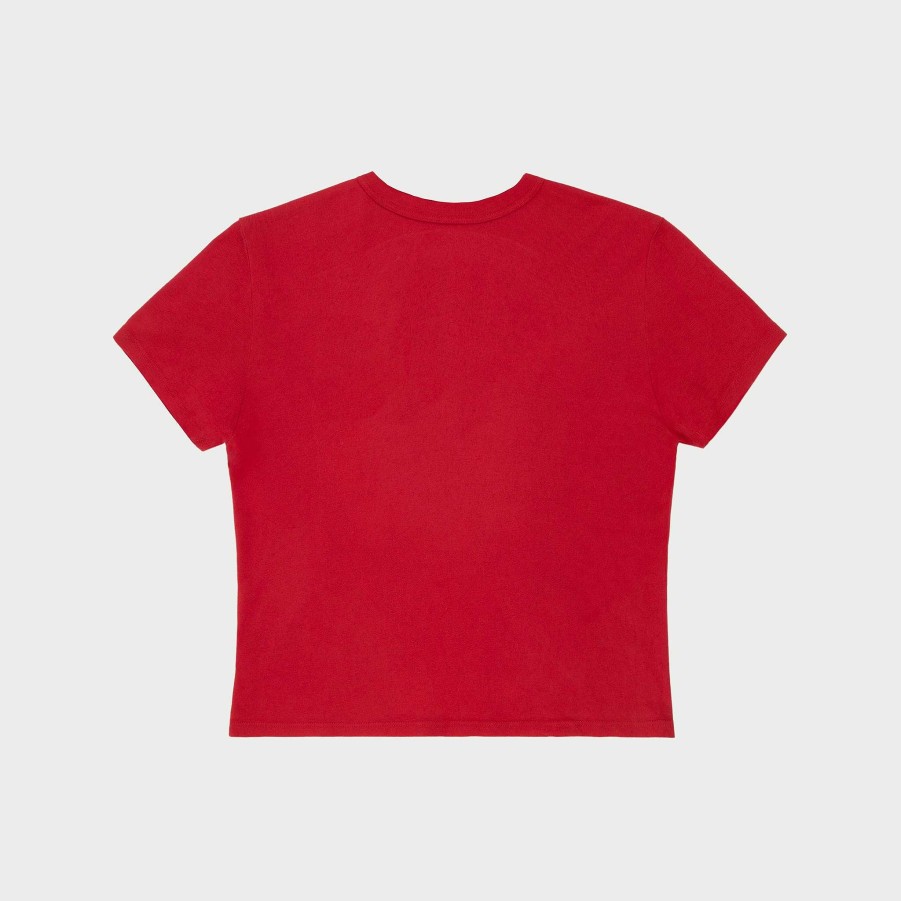 Cherry LA Flying Cherry Baby Tee (Vintage Red) Wholesale