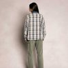 Cherry LA Plaid Zip Shirt Jacket (Beige) Online