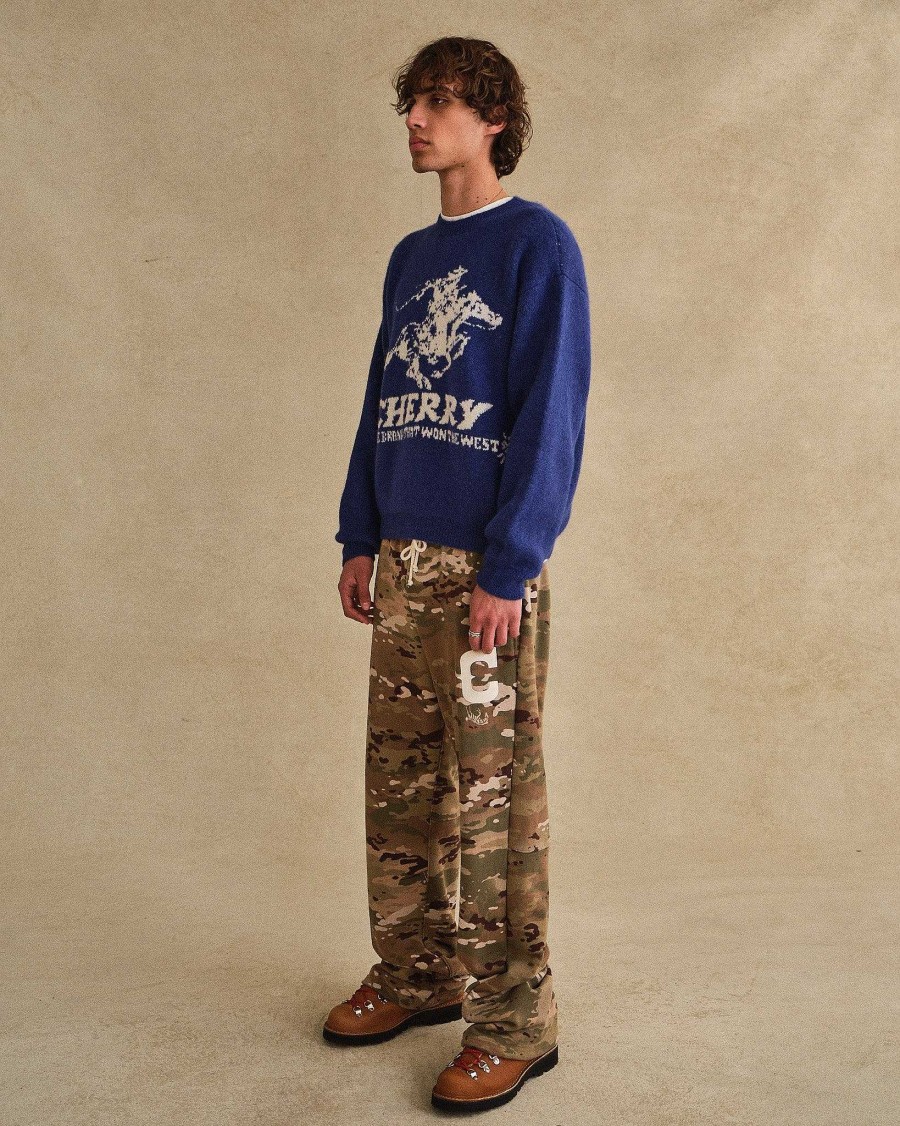 Cherry LA Western Athletic Parachute Sweatpants (Camo) New