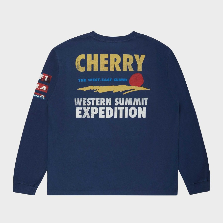 Cherry LA Adventure Team L/S T-Shirt (Navy) New