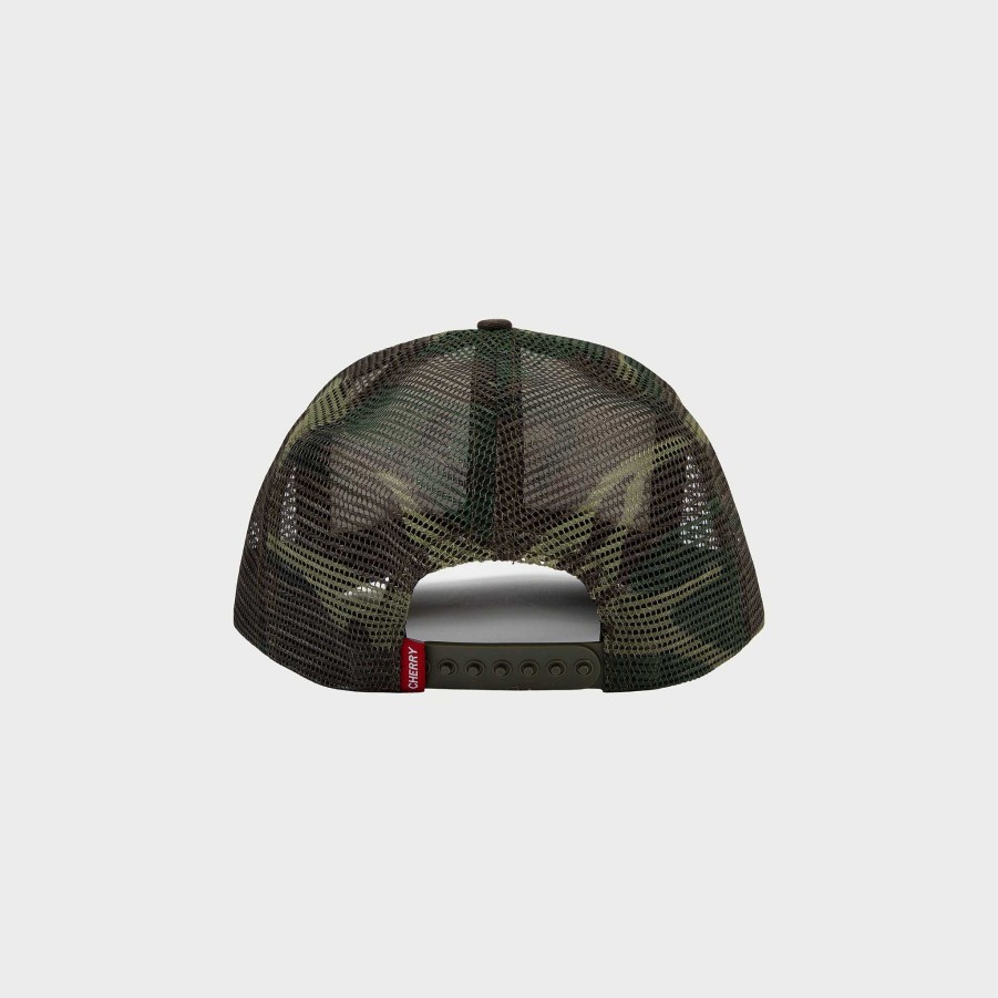 Cherry LA America'S Favorite Mesh Trucker (Camo) Wholesale