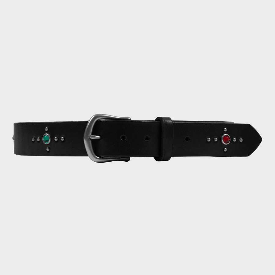 Cherry LA Studded Leather Belt (Black) Clearance