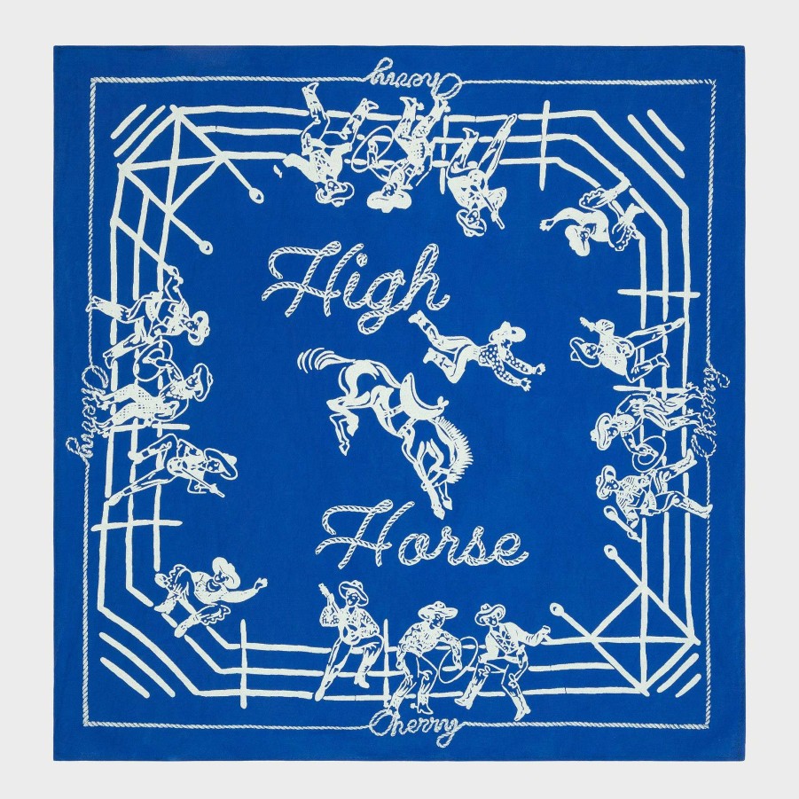 Cherry LA High Horse Bandana (Blue) Online