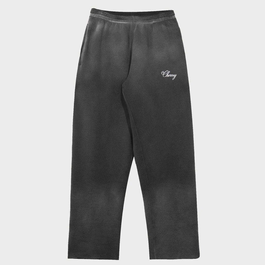 Cherry LA American Classic Raw Sweatpants (Vintage Black) Hot