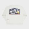 Cherry LA Trophy Henley Crewneck (Vintage White) Wholesale