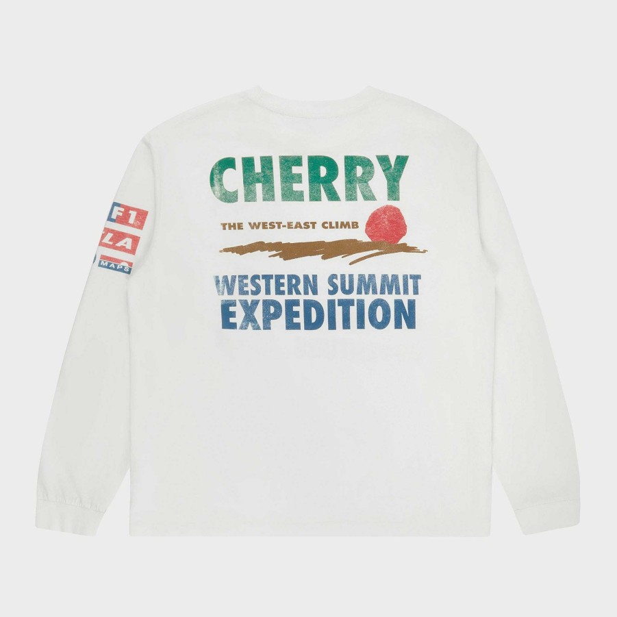 Cherry LA Adventure Team L/S T-Shirt (White) Hot