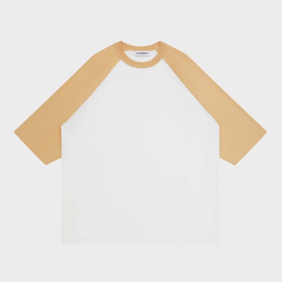 Cherry LA Hollywood Mile Baseball Tee (Camel) Hot