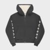 Cherry LA Thermal Zip-Up Hoodie (Black) Hot