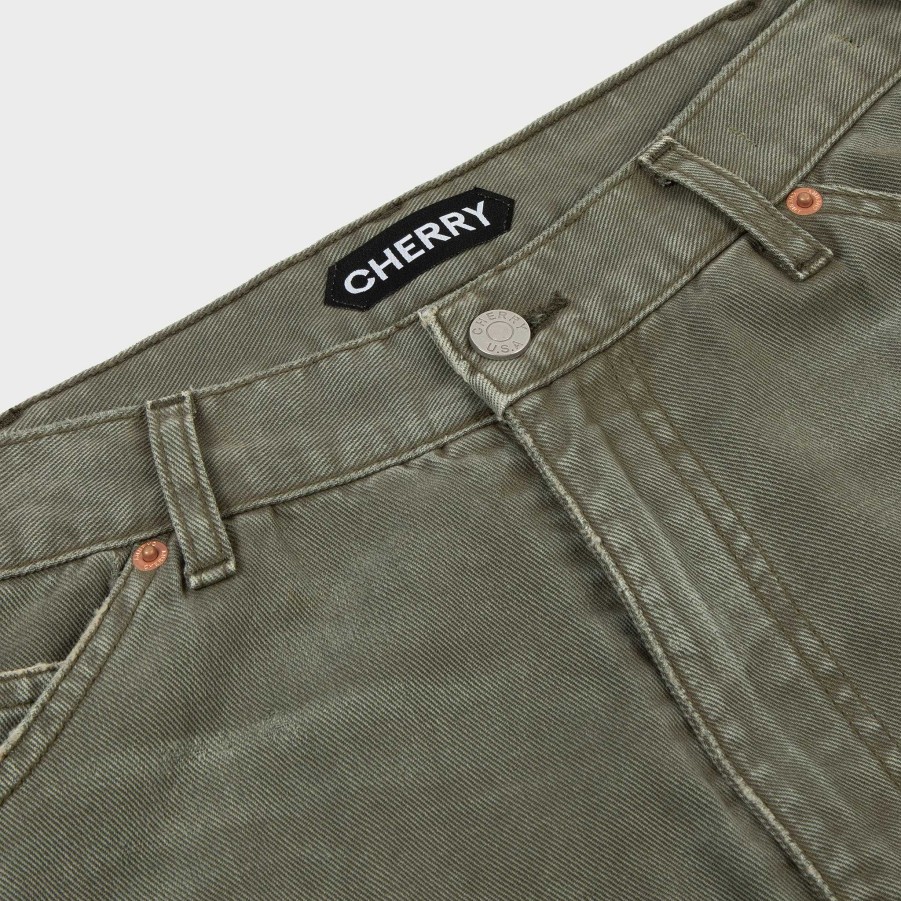 Cherry LA Canvas Double Knee (Vintage Olive) Wholesale