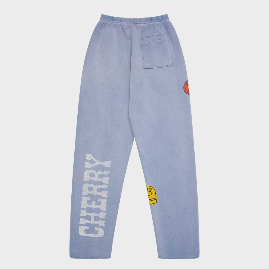 Cherry LA Off Road Raw Edge Sweatpants (Dusty Blue) Hot