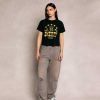 Cherry LA Tri State Boxy Baby Tee (Vintage Black) Best