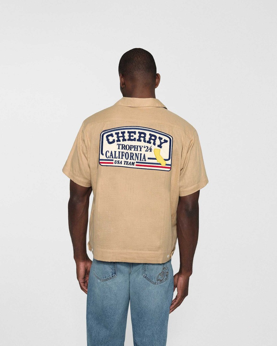 Cherry LA Trophy Mechanic Shirt (Sand) Clearance