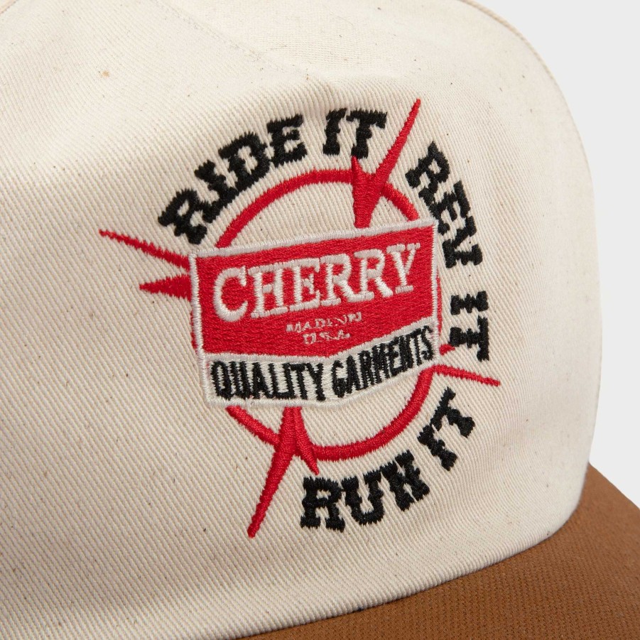 Cherry LA Ride It Rev It 5 Panel (Natural) Clearance