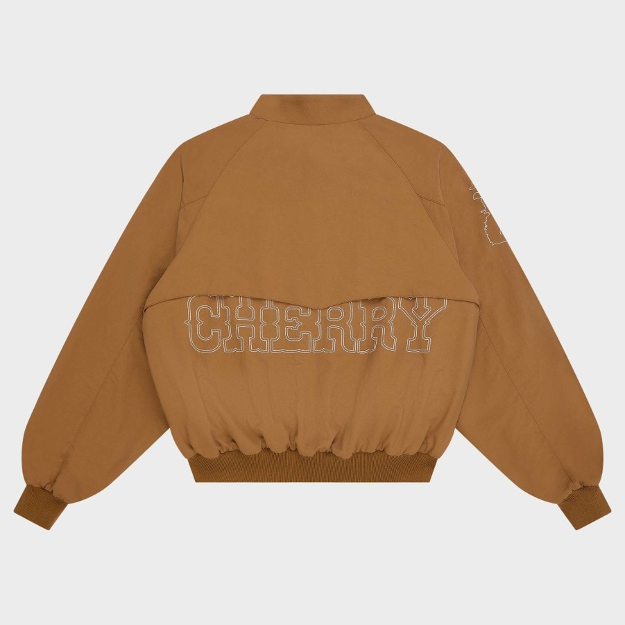 Cherry LA Nylon Championship Jacket (Camel) New