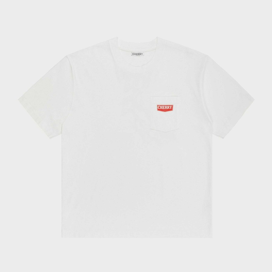 Cherry LA Ride Pocket Tee (White) New