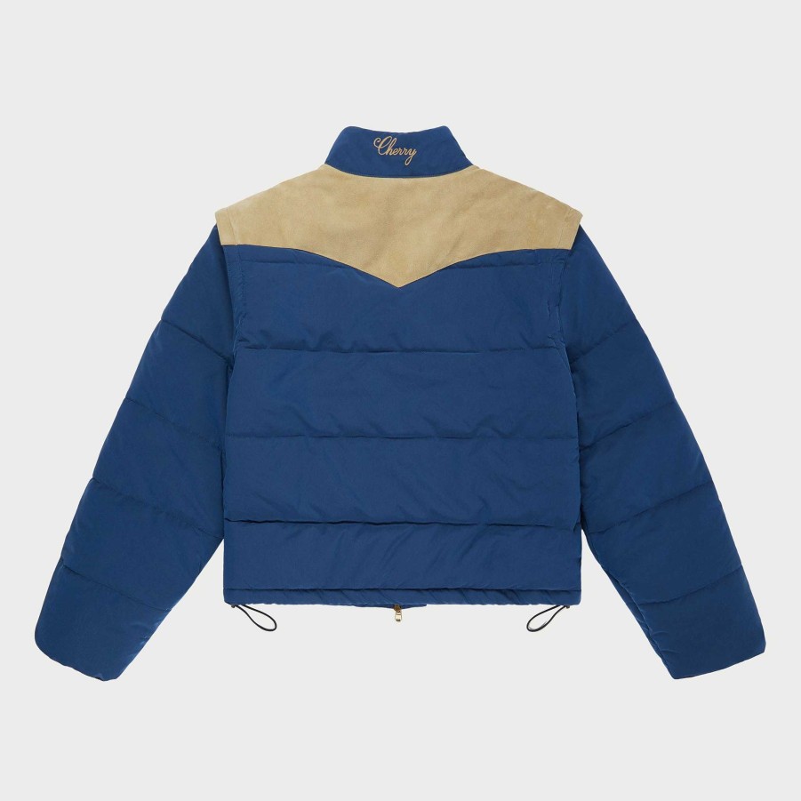 Cherry LA Mountain Puffer Jacket (Royal Blue) Online